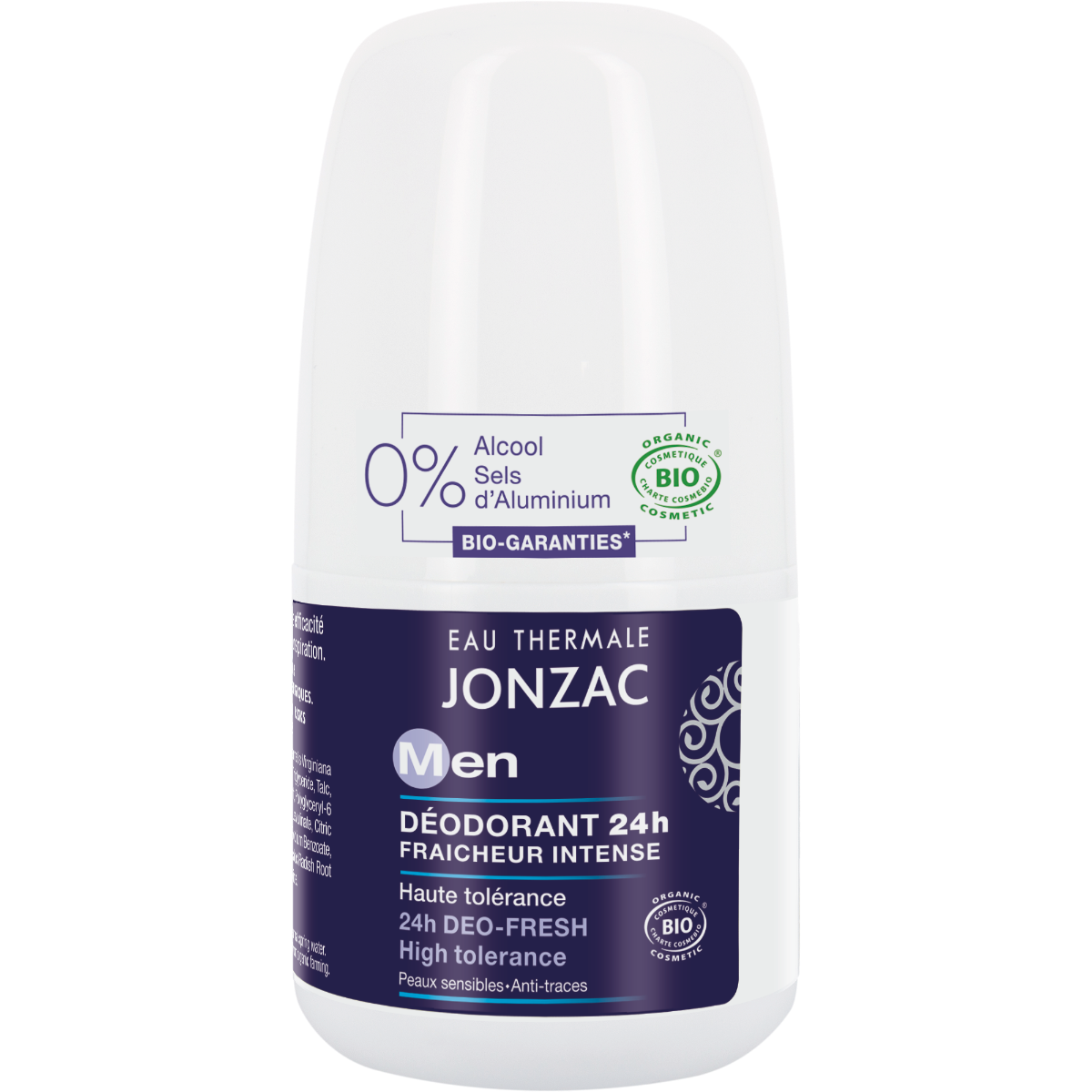 JONZAC MEN DEODORANT ROLL ON FRAICHEUR INTENSE 24H 50ML