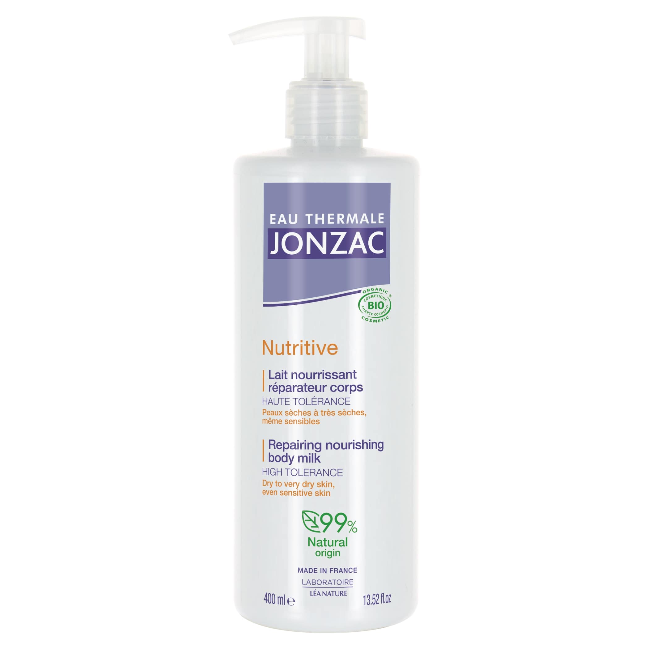JONZAC NUTRITIVE LAIT NOURRISSANT REPARATEUR CORPS 400 ML