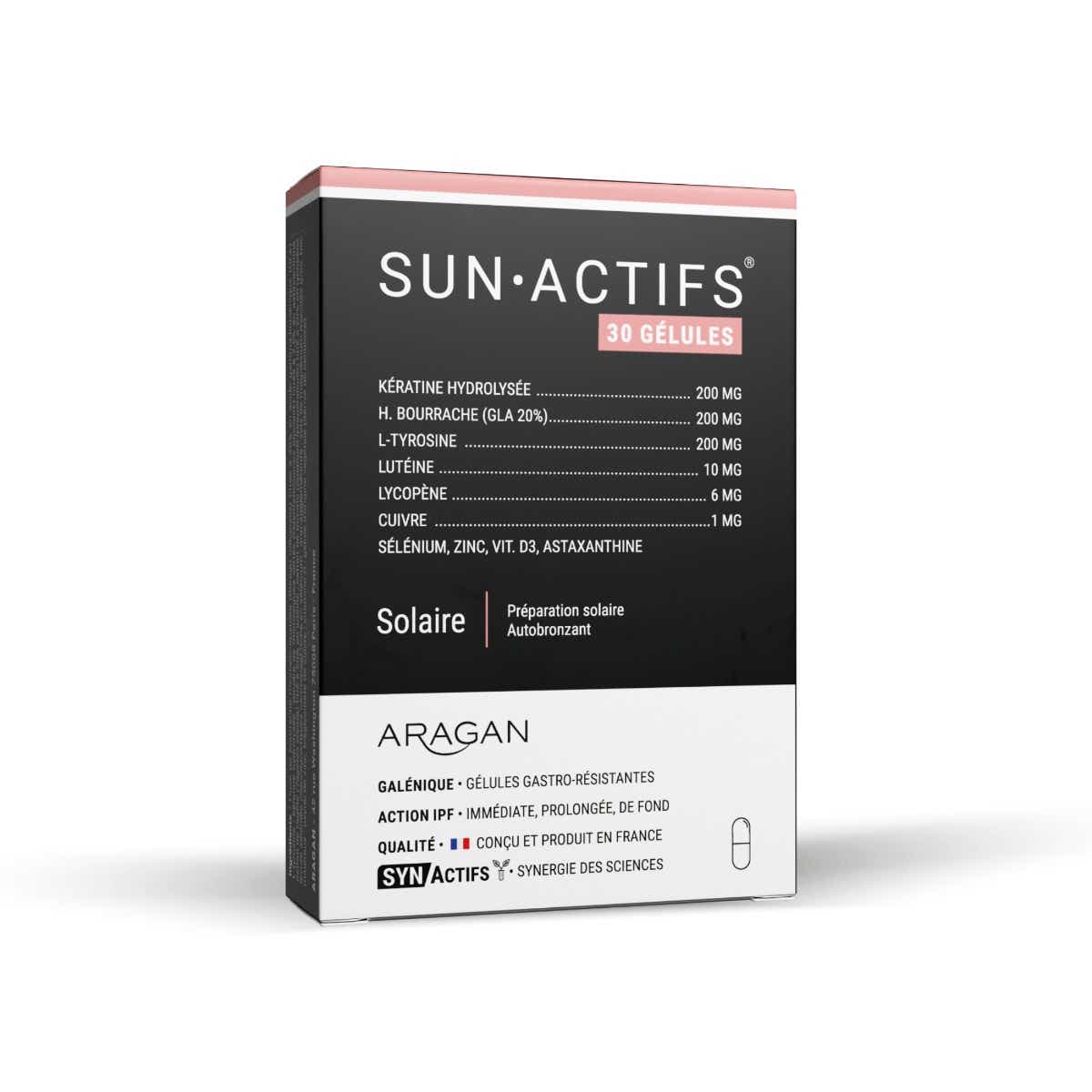 LABORATOIRE SYNACTIFS SUN ACTIFS PEAU 30 GELULES