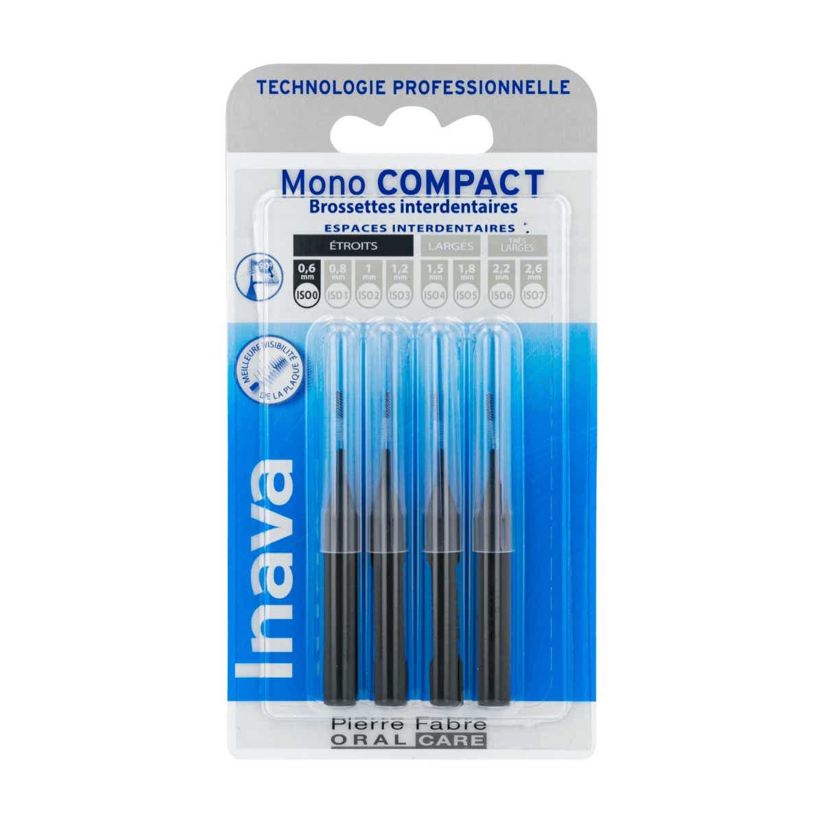 LABORATOIRES PIERRE FABRE INAVA MONO COMPACT BROSSETTES INTERDENTAIRES 4 UNITES