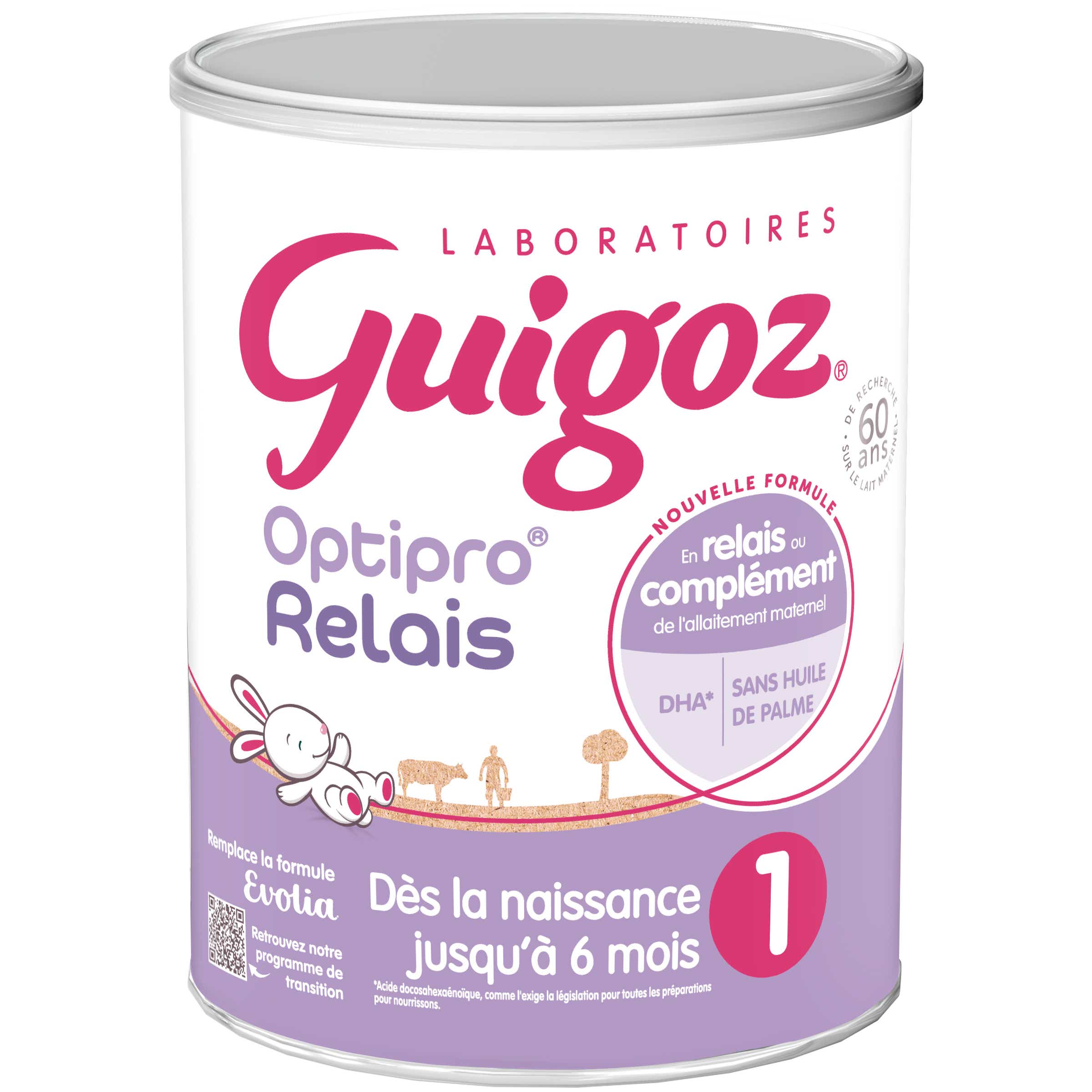 LAIT POUDRE EVOLIA RELAIS 1ER AGE 800G