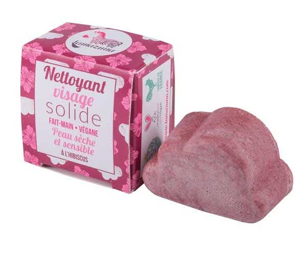 LAMAZUNA NETTOYANT VISAGE SOLIDE PEAU SECHE ET SENSIBLE A L HIBISCUS 25G