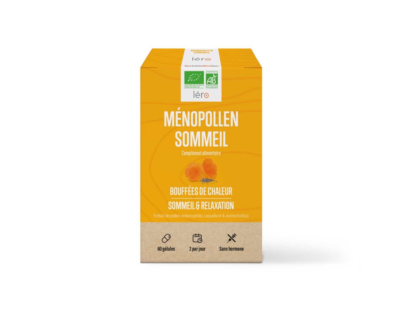 LERO MENOPOLLEN SOMMEIL BOUFFEES DE CHALEUR SOMMEIL RELAXATION 60 GELULES