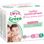 LOVE AND GREEN COUCHES ECOLOGIQUES TAILLE 6 15KG ET PLUS 34 COUCHES