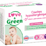 LOVE GREEN COUCHES HYPOALLERGENIQUES T4 42 UNITES