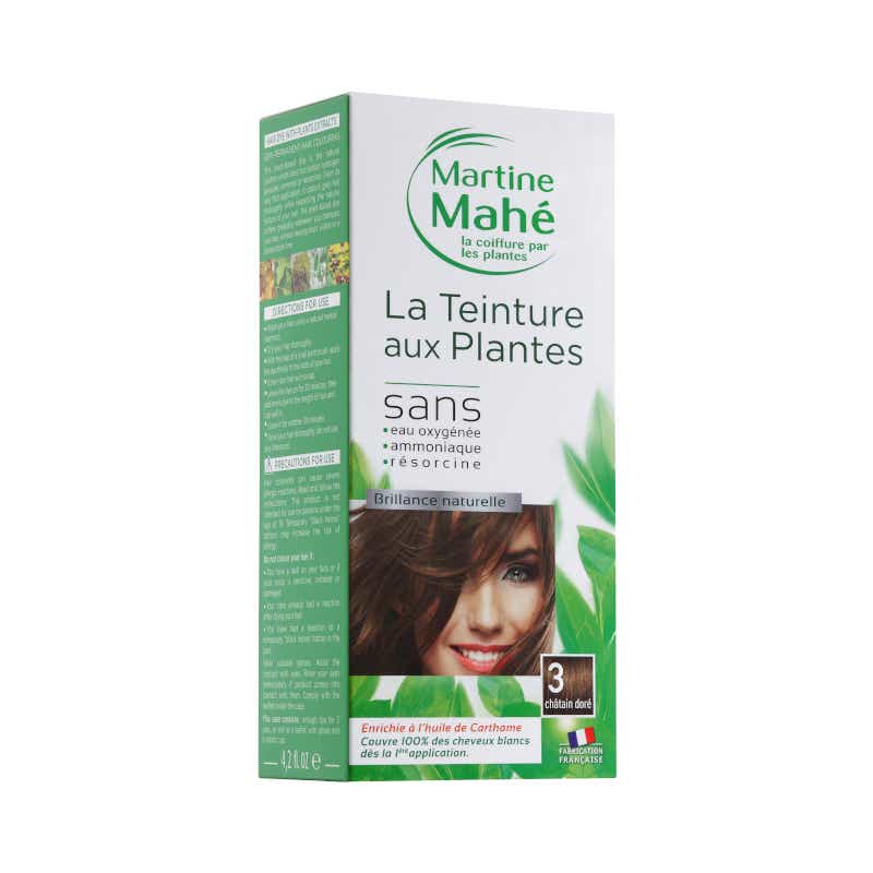 MARTINE MAHE TEINTURE AUX PLANTES N 3 CHATAIN DORE 125ML