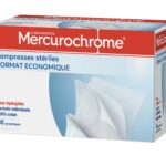 MERCUROCHROME COMPRESSES STERILES 20CMX20CM 60 UNITES