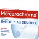 MERCUROCHROME PANSEMENT BANDES POUR PEAU SENSIBLE 10 BANDES