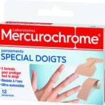 MERCUROCHROME PANSEMENTS SPECIAL DOIGT 2 FORMATS BOITE DE 12