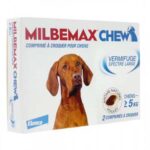 MILBEMAX VERMIFUGE SPECTRE LARGE CHIEN 5KG ET PLUS 2 COMPRIMES