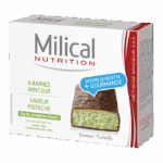 MILICAL BARRE MINCEUR CHOCOLAT PISTACHE 6 BARRES