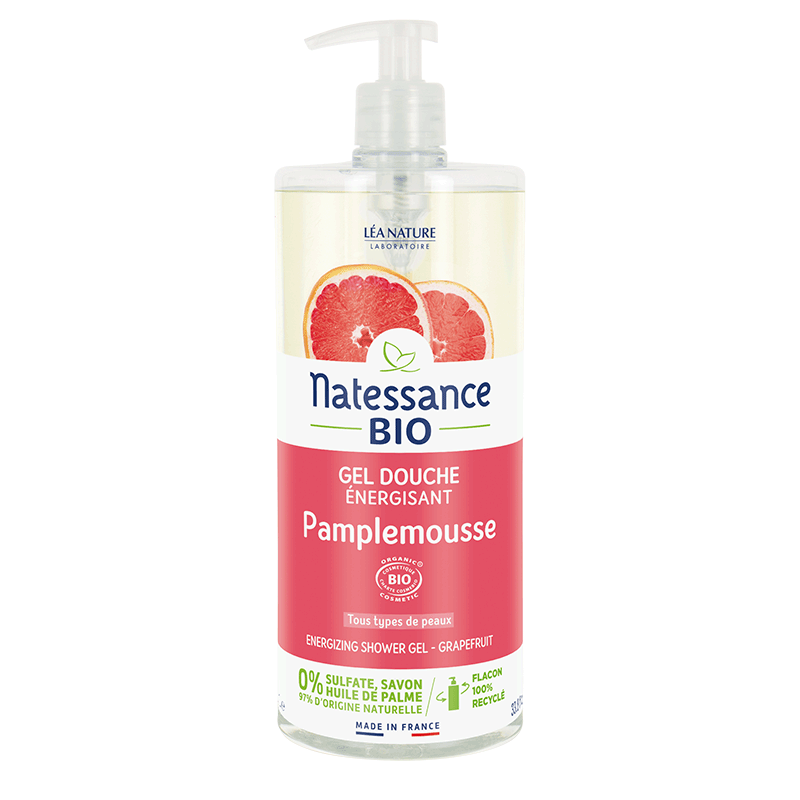 NATESSANCE GEL DOUCHE VIVIFIANT PAMPLEMOUSSE 1L