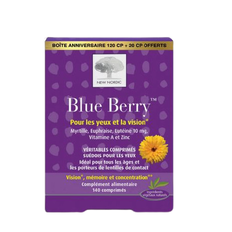 NEW NORDIC BLUE BERRY VISION 140 COMPRIMES