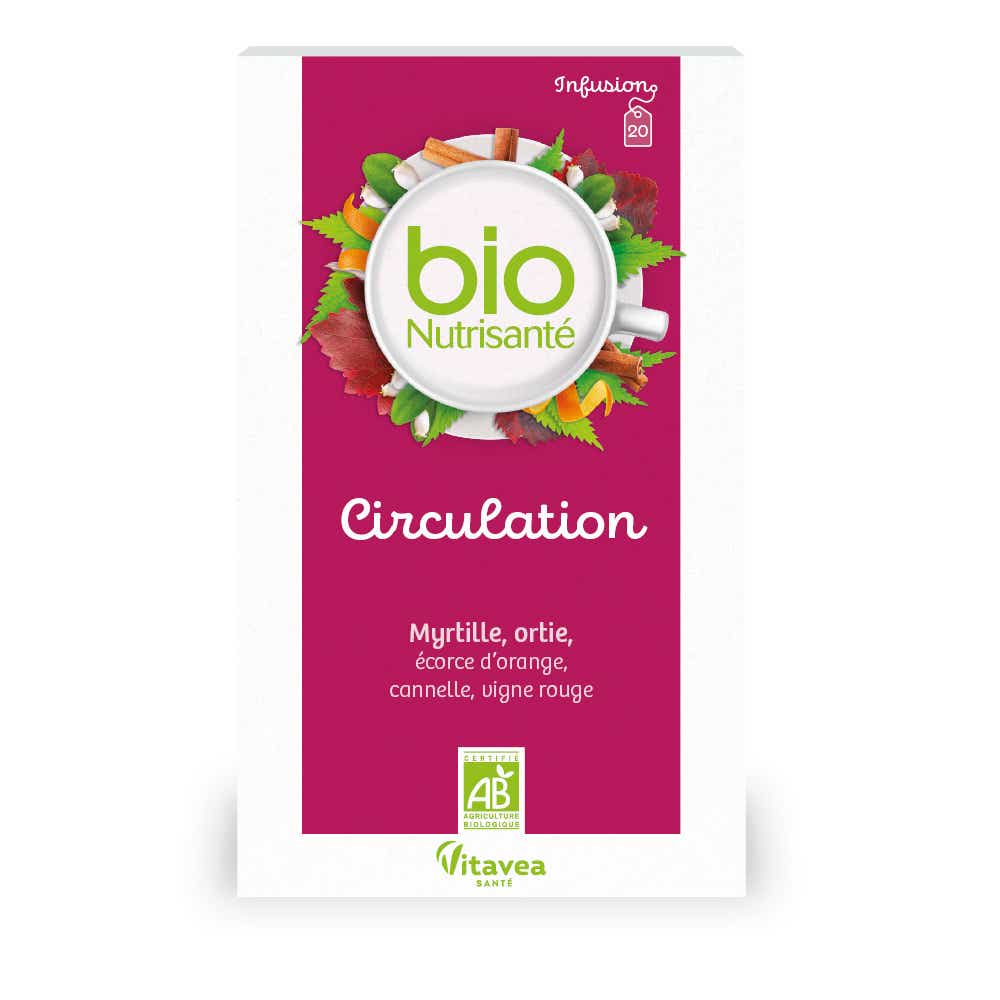 NUTRISANTE INFUSION CIRCULATION 20 SACHETS