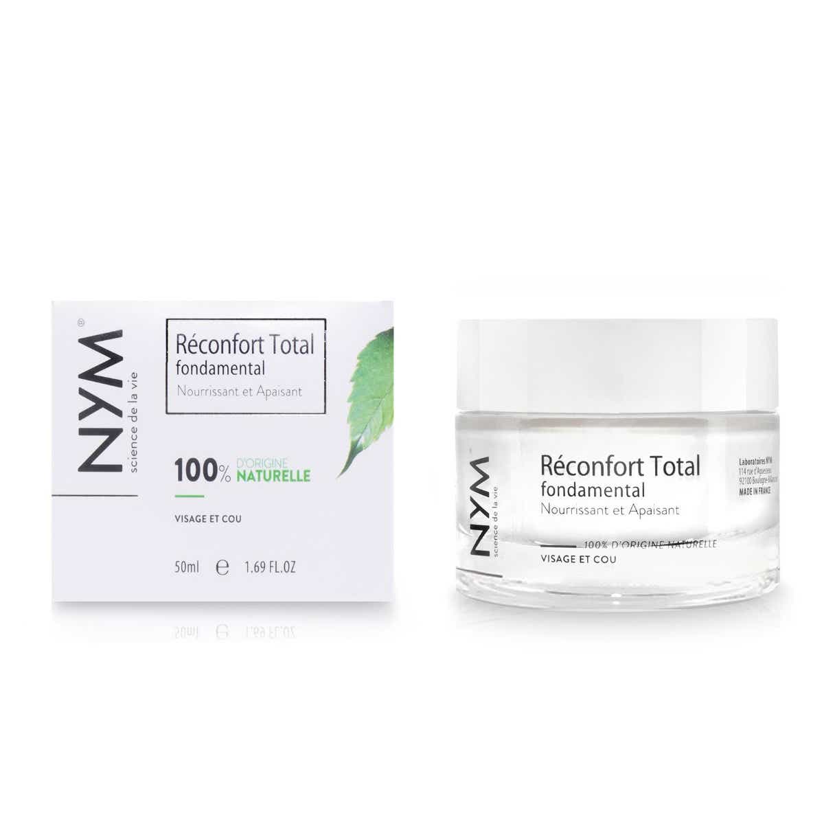 NYM CREME RECONFORT TOTAL VISAGE ET COU PEAUX SECHES DESHYDRATEES ET SENSIBLES 50ML