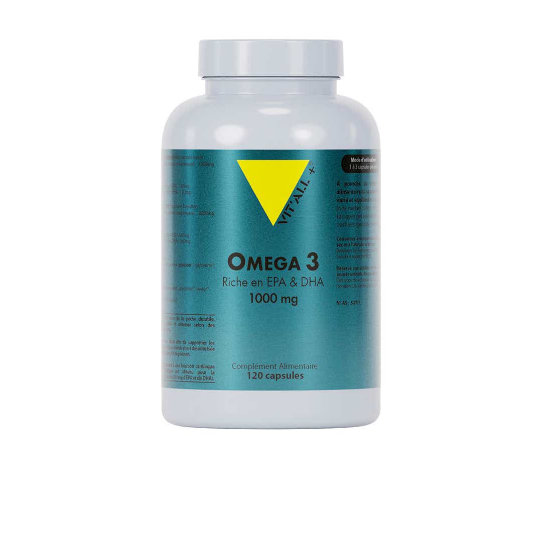 OMEGA 3 HUILE DE POISSON DES MERS FROIDES 1000MG 120 CAPSULES