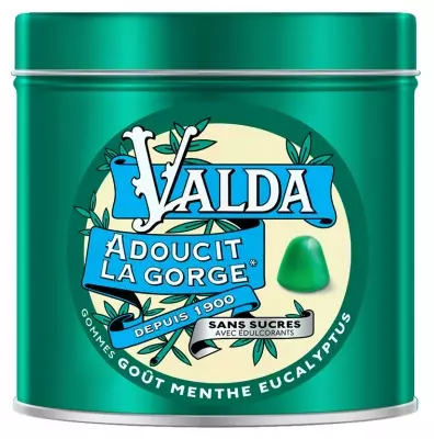 OMEGA PHARMA VALDA GOMMES MENTHE EUCALYPTUS SANS SUCRES 140G