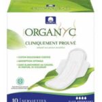 ORGANYC SERVIETTES HYGIENIQUES FLUX ABONDANT COTON BIO 10 SERVIETTES