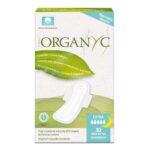 ORGANYC SERVIETTES HYGIENIQUES FLUX TRES ABONDANTS NUIT COTON BIO 10 SERVIETTES