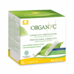 ORGANYC TAMPONS COMPACT FLUX REGULIER AVEC APPLICATEUR COTON BIO 16 TAMPONS