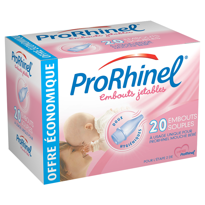 PRORHINEL EMBOUTS JETABLES SOUPLES 20 UNITES