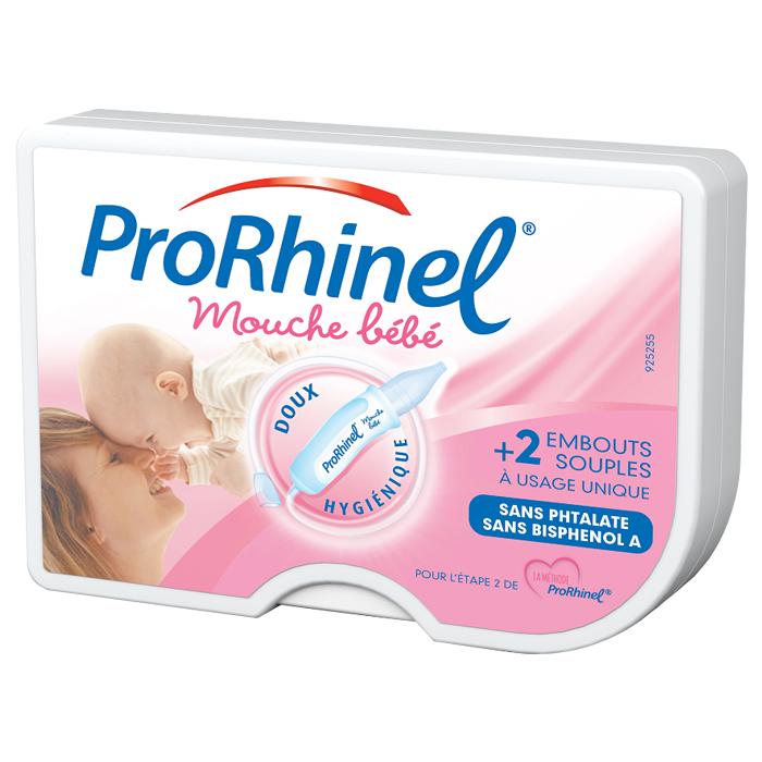 PRORHINEL MOUCHE BEBE 2 EMBOUTS SOUPLES JETABLES