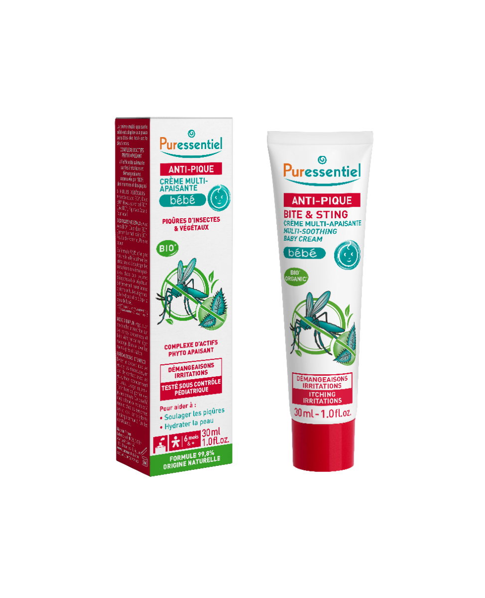 PURESSENTIEL ANTI PIQUE CREME MULTI APAISANTE BEBE 30ML