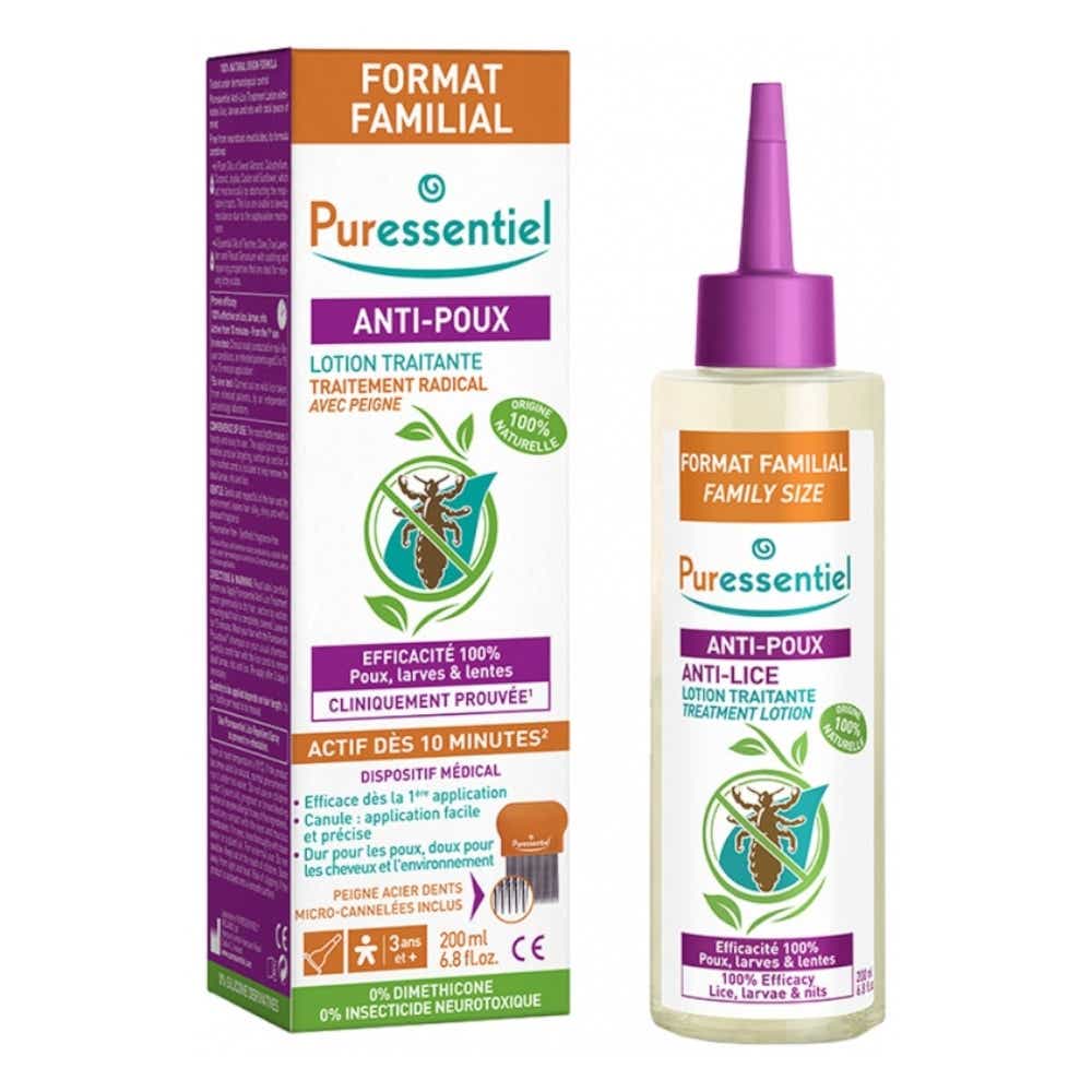 PURESSENTIEL ANTI POUX LOTION TRAITANTE PEIGNE 200ML