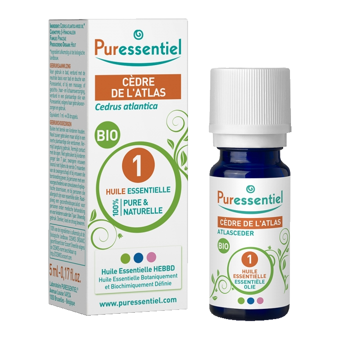 PURESSENTIEL HUILE ESSENTIELLE CEDRE DE L ATLAS BIO 5ML