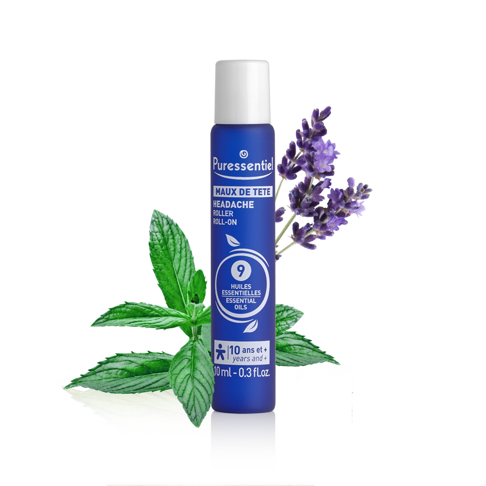 PURESSENTIEL ROLLER MAUX DE TETE AUX 9 HUILES ESSENTIELLES 10ML