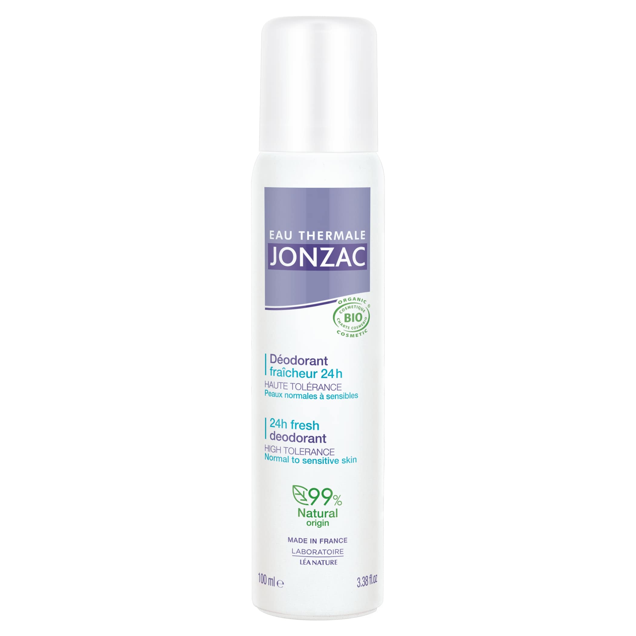 REHYDRATE DEODORANT FRAICHEUR 24H HAUTE TOLERANCE BIO 100ML