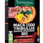 SANTAROME MACA 1500 TRIBULUS GINSENG GINGEMBRE BIO 20 AMPOULES