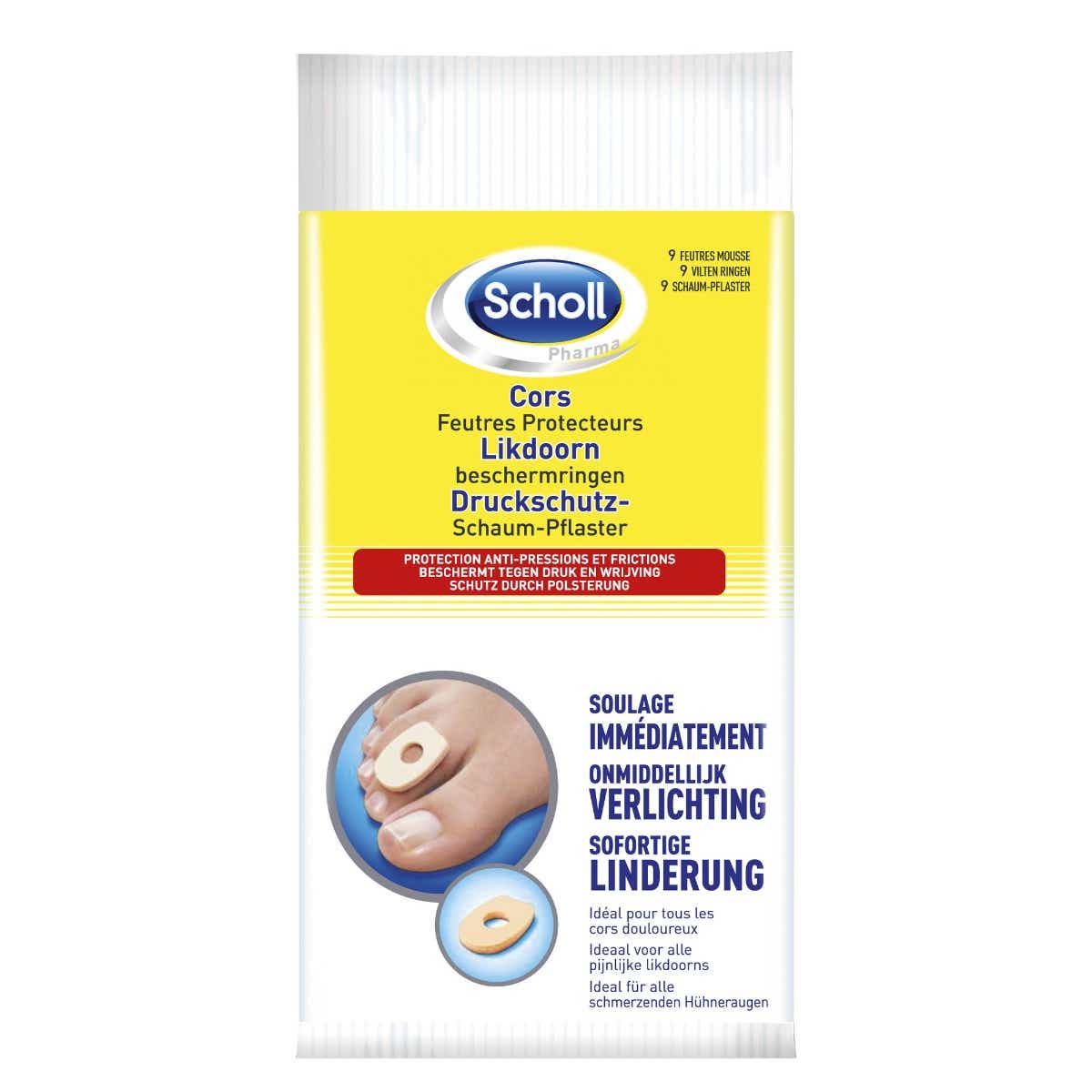 SCHOLL FEUTRES PROTECTEURS CORS 9 FEUTRES