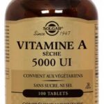 SOLGAR VITAMINE A SECHE 5000 UI 100 COMPRIMES