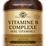 SOLGAR VITAMINE B COMPLEXE AVEC VITAMINE C 100 COMPRIMES