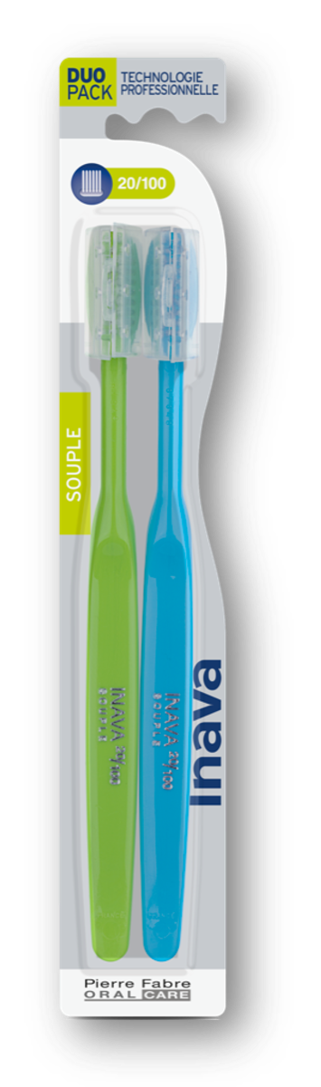 SOUPLE BROSSE A DENTS 20 100 2 UNITES