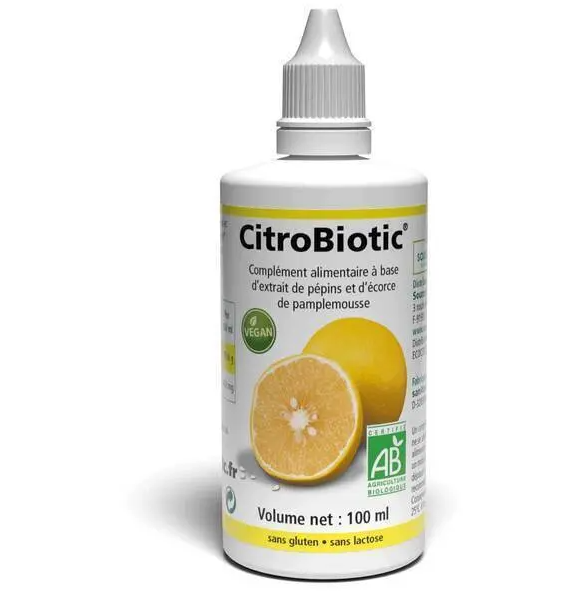 SOURCE CLAIRE CITROBIOTIC BIO EXTRAIT PEPIN DE PAMPLEMOUSSE 100ML