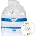 STERILUX RECTANGLES DE COTON 8X10CM 200 RECTANGLES DE COTON