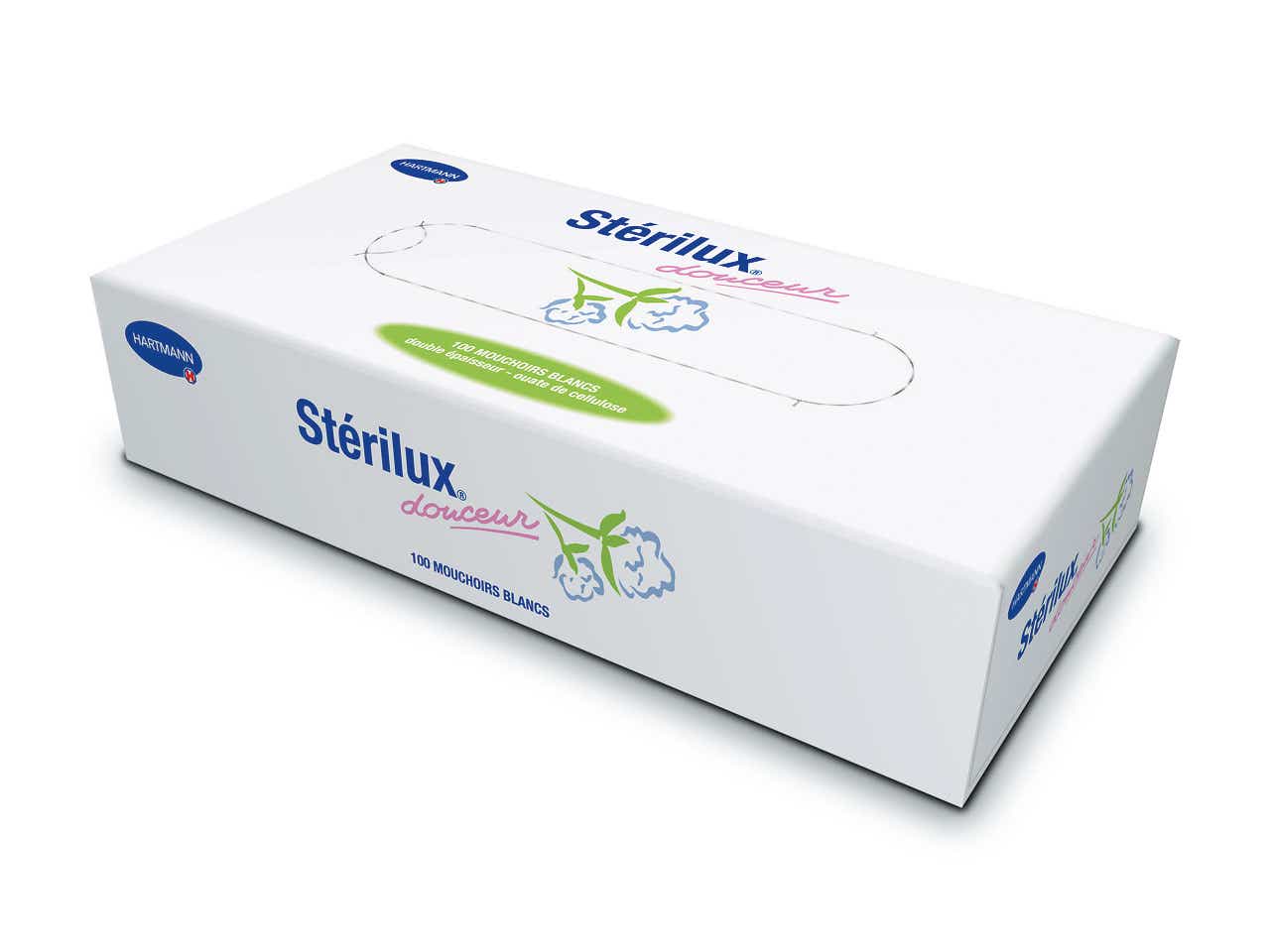 STERLIUX DOUCEUR MOUCHOIRS BLANCS BOITE DE 100 MOUCHOIRS