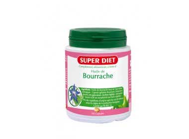 SUPERDIET HUILE DE BOURRACHE BIO 200 CAPSULES