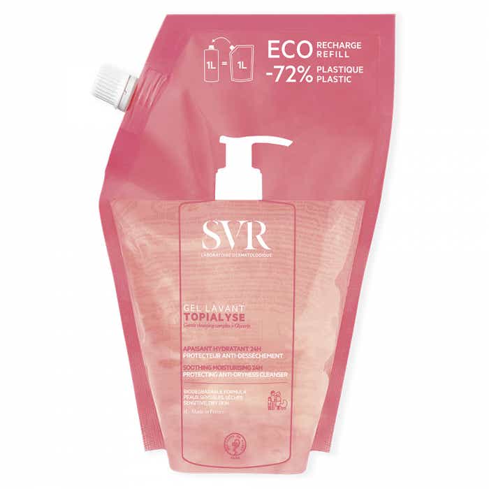 SVR TOPIALYSE ECO RECHARGE GEL LAVANT APAISANT ET HYDRATANT 1L