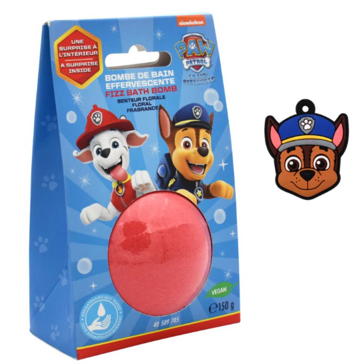 TAKE CARE BOULE DE BAIN PAT PATROUILLE MEDAILLON SURPRISE