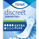TENA DISCREET SERVIETTES FUITES URINAIRES EXTRA PLUS 16 UNITES