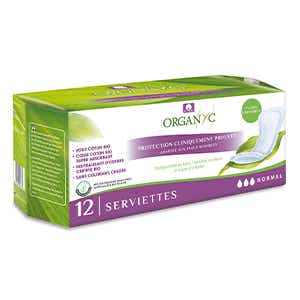 UNYQUE ORGANYC SERVIETTES FUITES URINAIRES 12 SERVIETTES