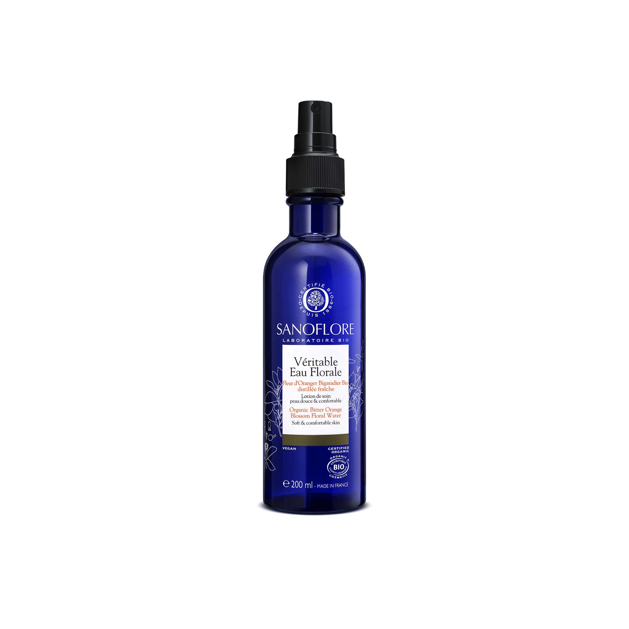 VERITABLE EAU FLORALE FLEUR D ORANGER BIGARADIER BIO PEAUX NORMALES A SECHES 200ML