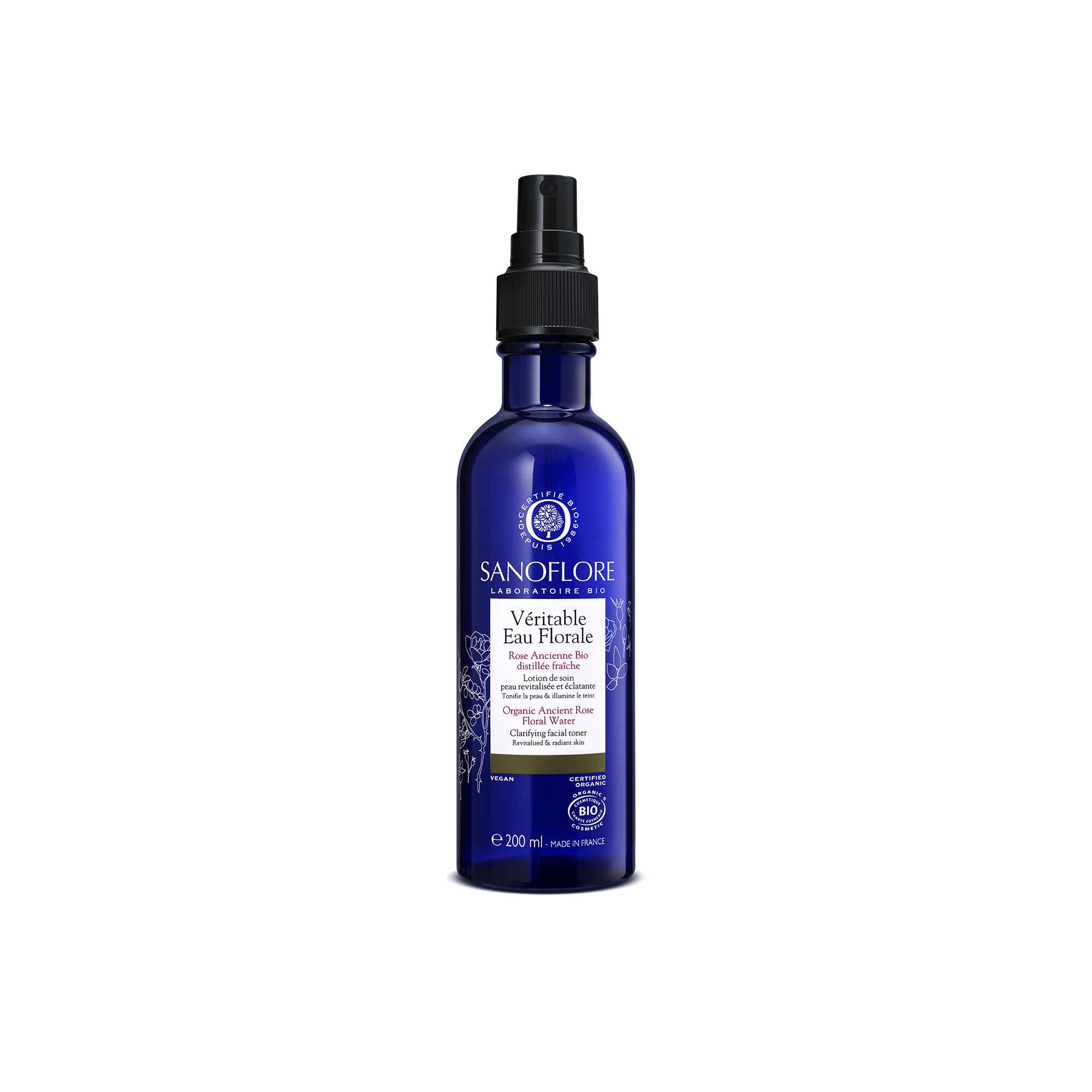 VERITABLE EAU FLORALE ROSE ANCIENNE BIO TOUS TYPES DE PEAUX 200ML