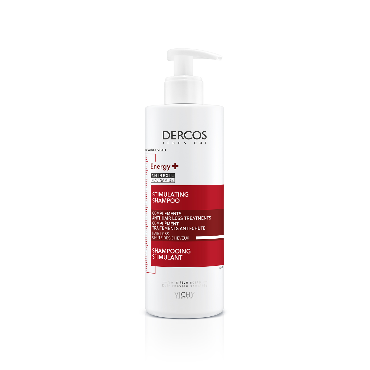 VICHY DERCOS ENERGISANT SHAMPOOING COMPLEMENT ANTI CHUTE 400ML