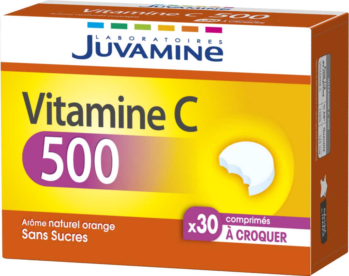 VITAMINE C 500 30 COMPRIMES A CROQUER