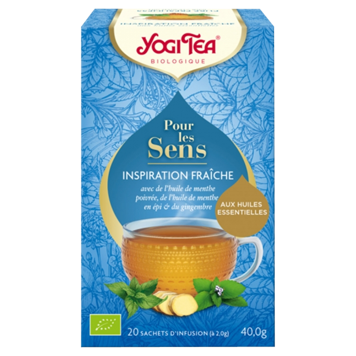YOGI TEA POUR LES SENS INSPIRATION FRAICHE 20 SACHETS