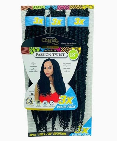 3X VALUE PACK SYN TRESSES PASSION TWIST FAITES À LA MAIN